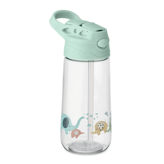 Bouteille publicitaire pour enfant en Tritan 450ml Sid Vert menthe